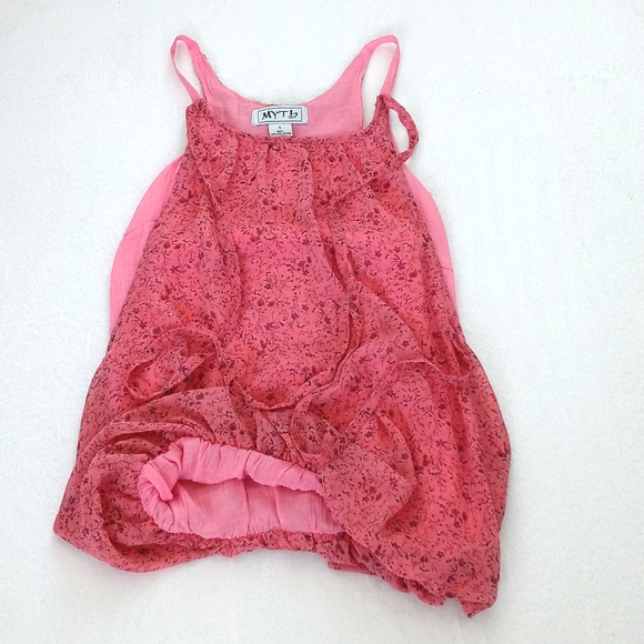 *Relisted* Myth NYC Women's Pink Floral Summer Tank Top Blouse Tie Decor S - Picture 11 of 14